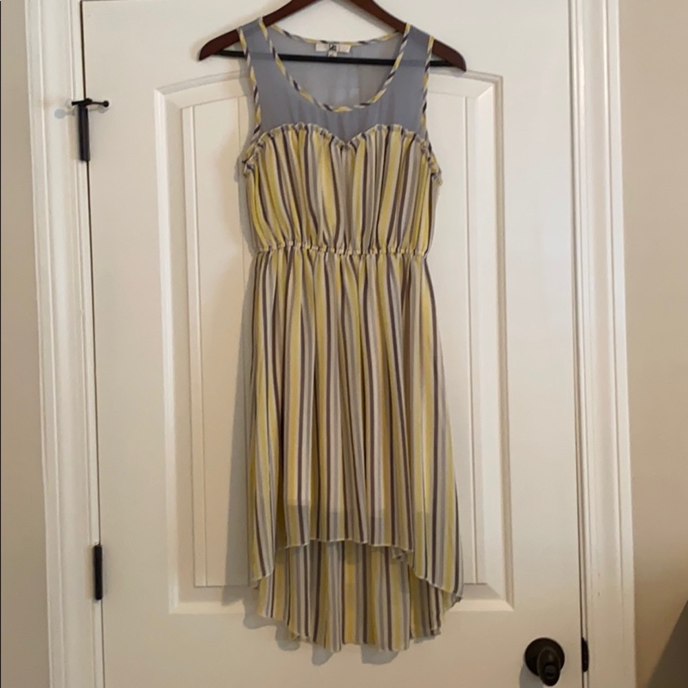 Yellow striped dress